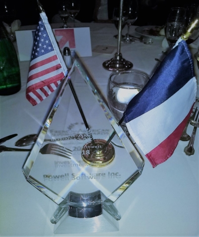 Investment Award Frenc American Chamber of Commerce