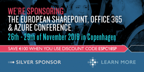Powell Software est fier de vous annoncer que nous sponsorisons la conférence européenne SharePoint, Office365 et Azure à Copenhague, au Danemark, les 26 et 29 novembre 2018.