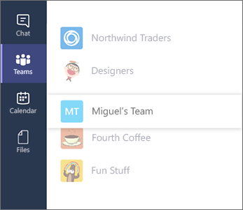 microsoft teams organization