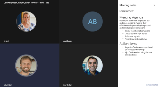 Microsoft Teams Meeting Example