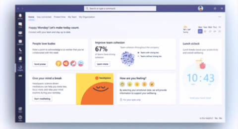 Microsoft Teams neuen Funktionen Headspace