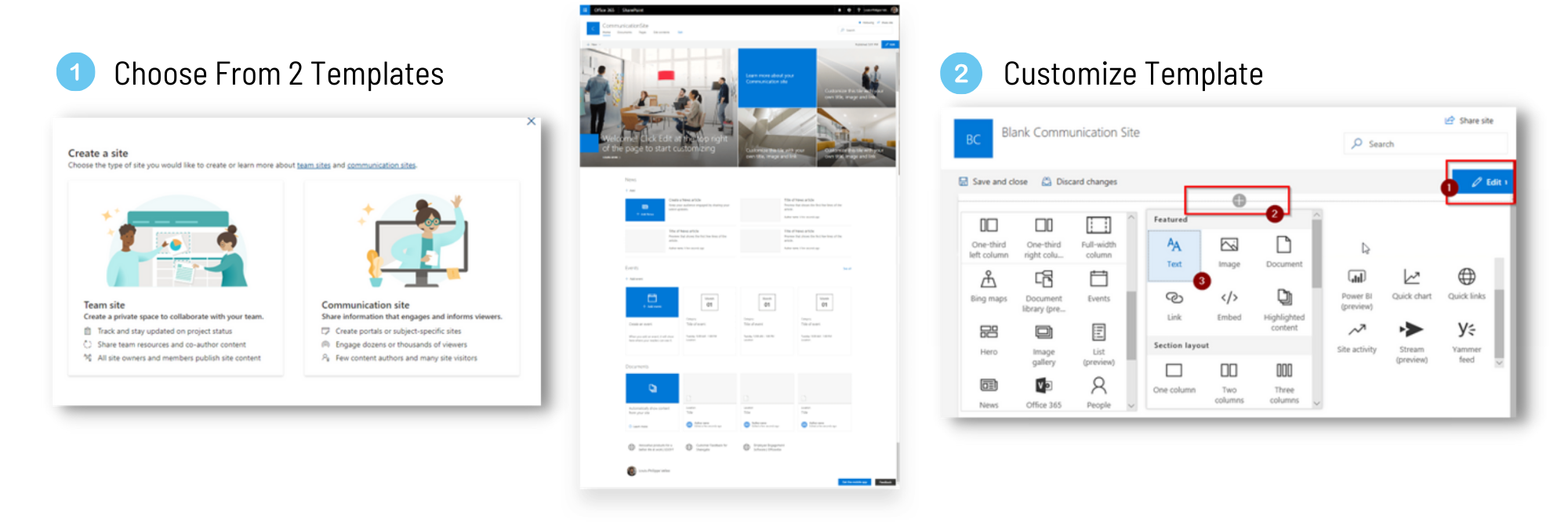 SharePoint Intranet Examples available out of the box