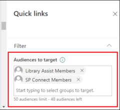 Audience targeting setting in SharePoint Online