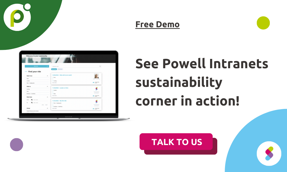 CTA - Powell Software Sustainability Corner Demo
