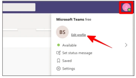 Microsoft Teams profil set up