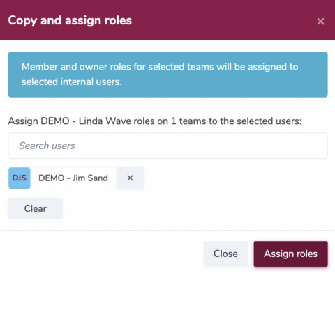 Copy and assign roles