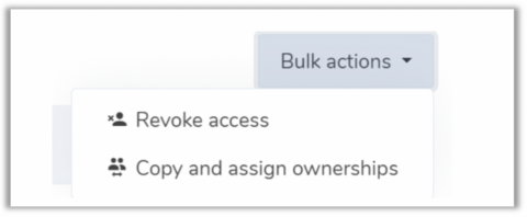 bulk actions