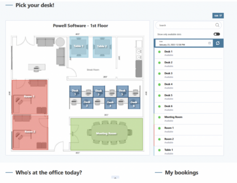 Flexdesk tool 