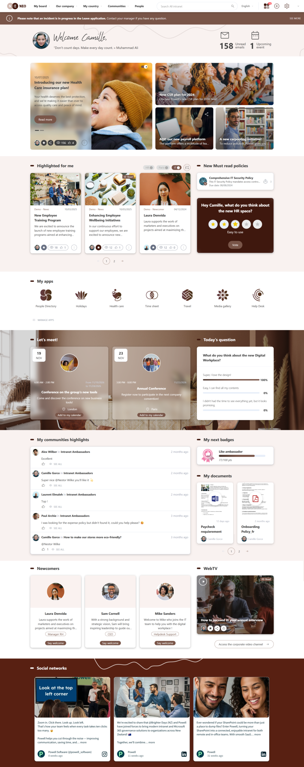exemple intranet sharepoint pour communication interne