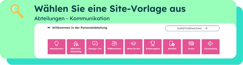 Bibliothek und Vorlagen Intranet