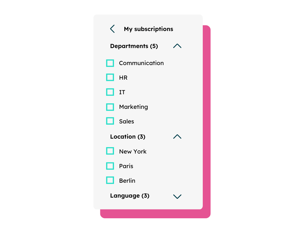 intranet mobile app subscriptions