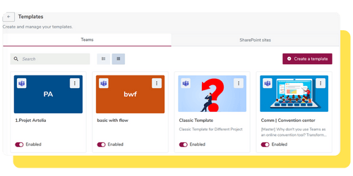 Microsoft Teams ready to deploy templates