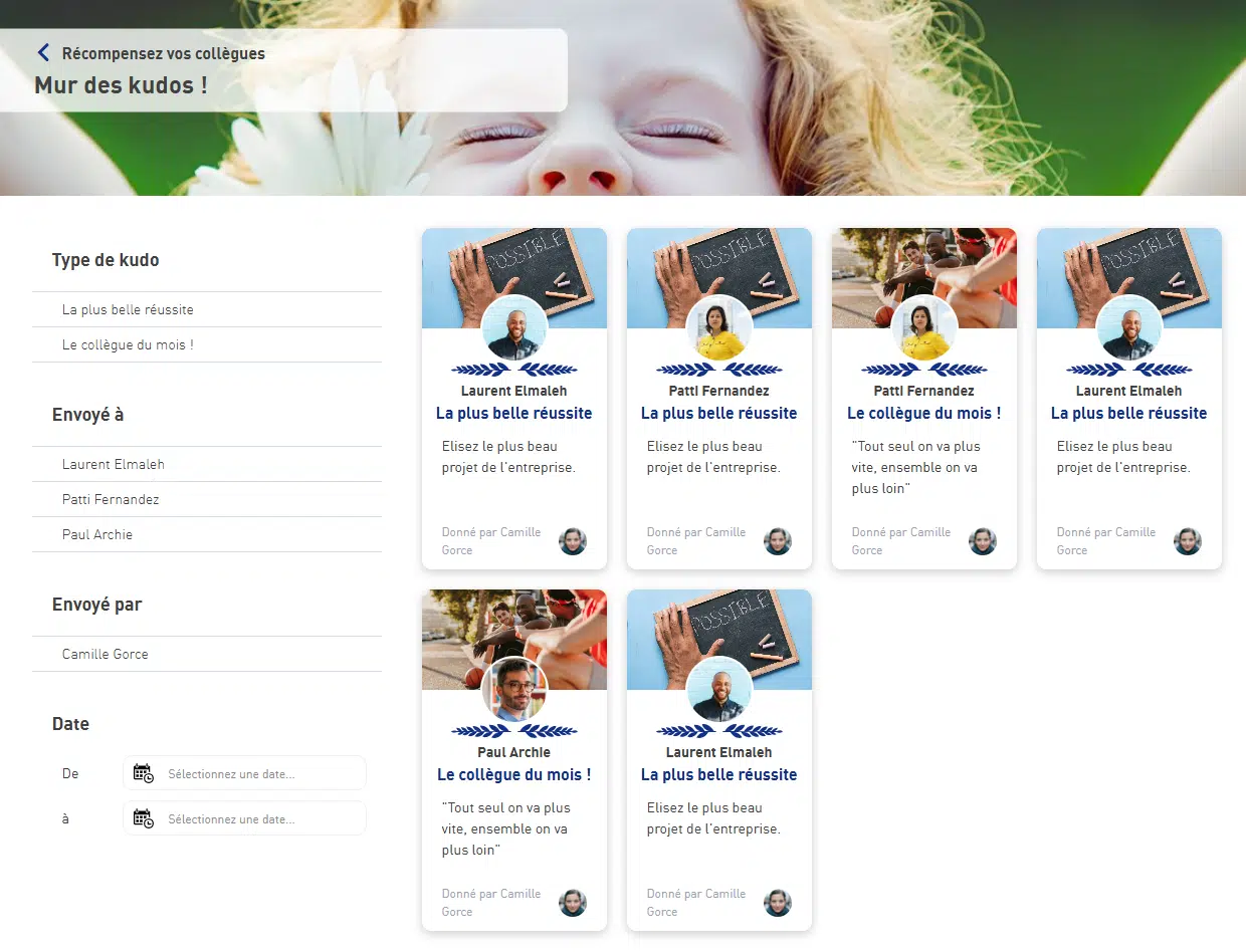 kudos intranet gamification