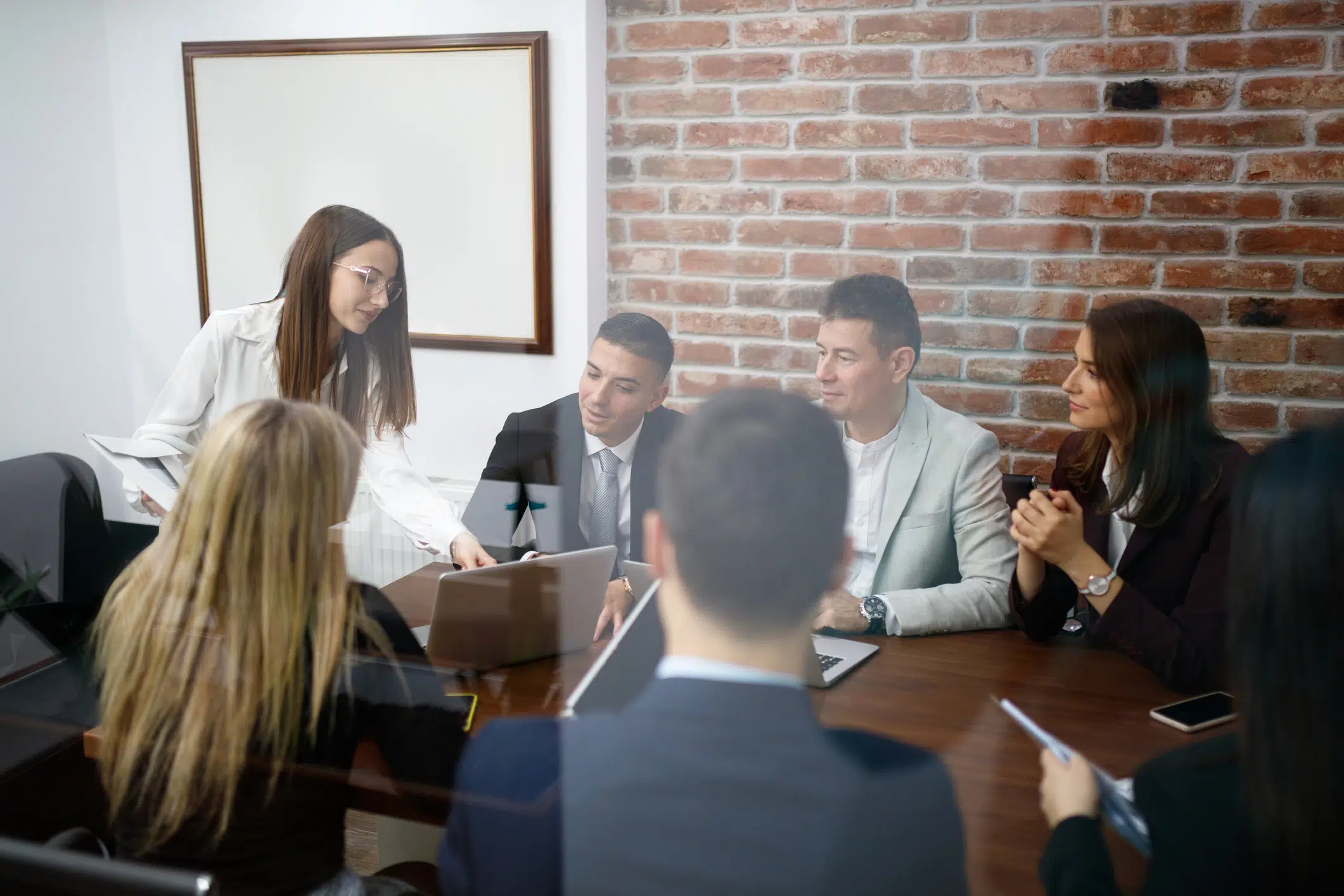 legal team in meeting for intranet