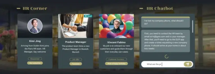 chatbot rh IA digital workplace