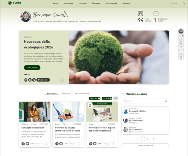 home page digital workplace microsoft