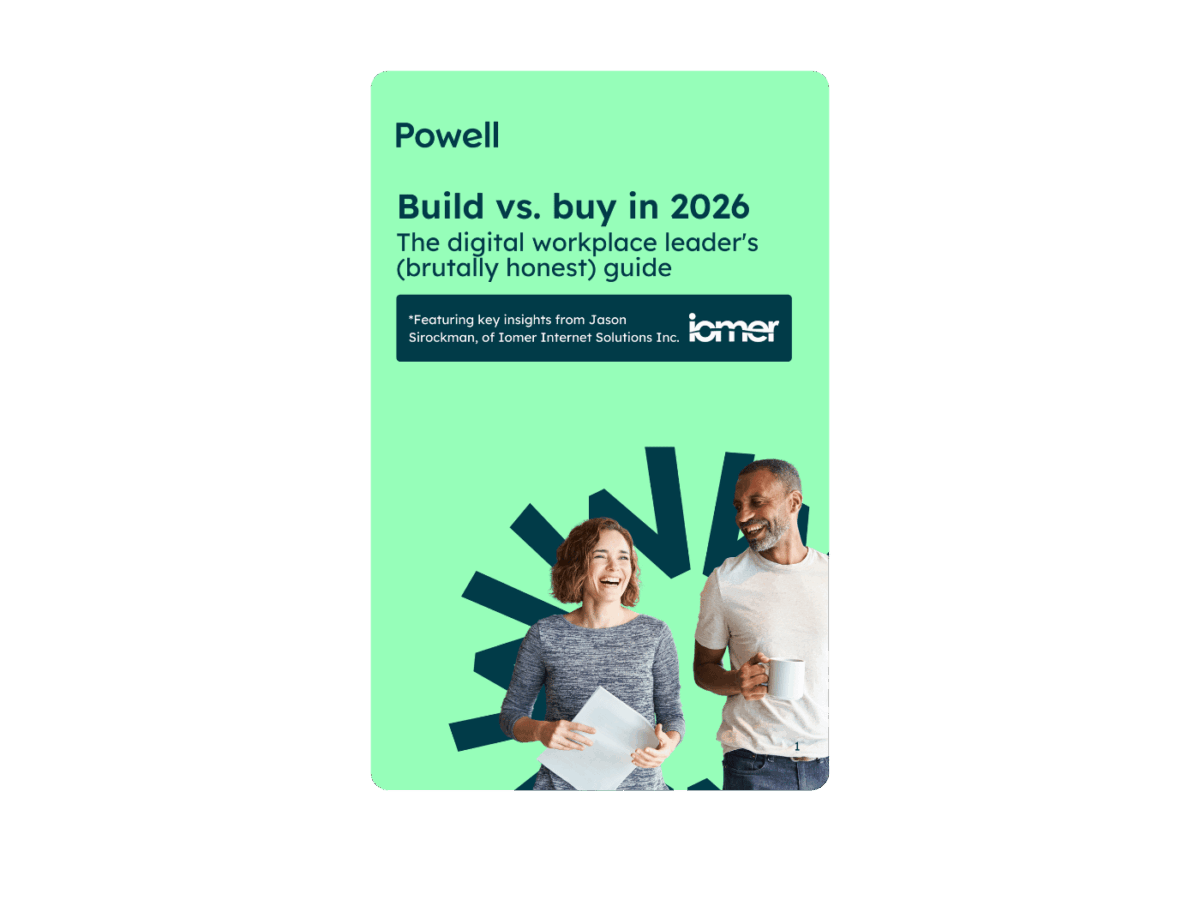 Build vs. buy in 2026 : The digital workplace leader’s guide