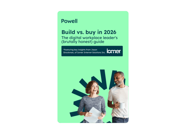 Build vs. buy in 2026 : The digital workplace leader’s guide