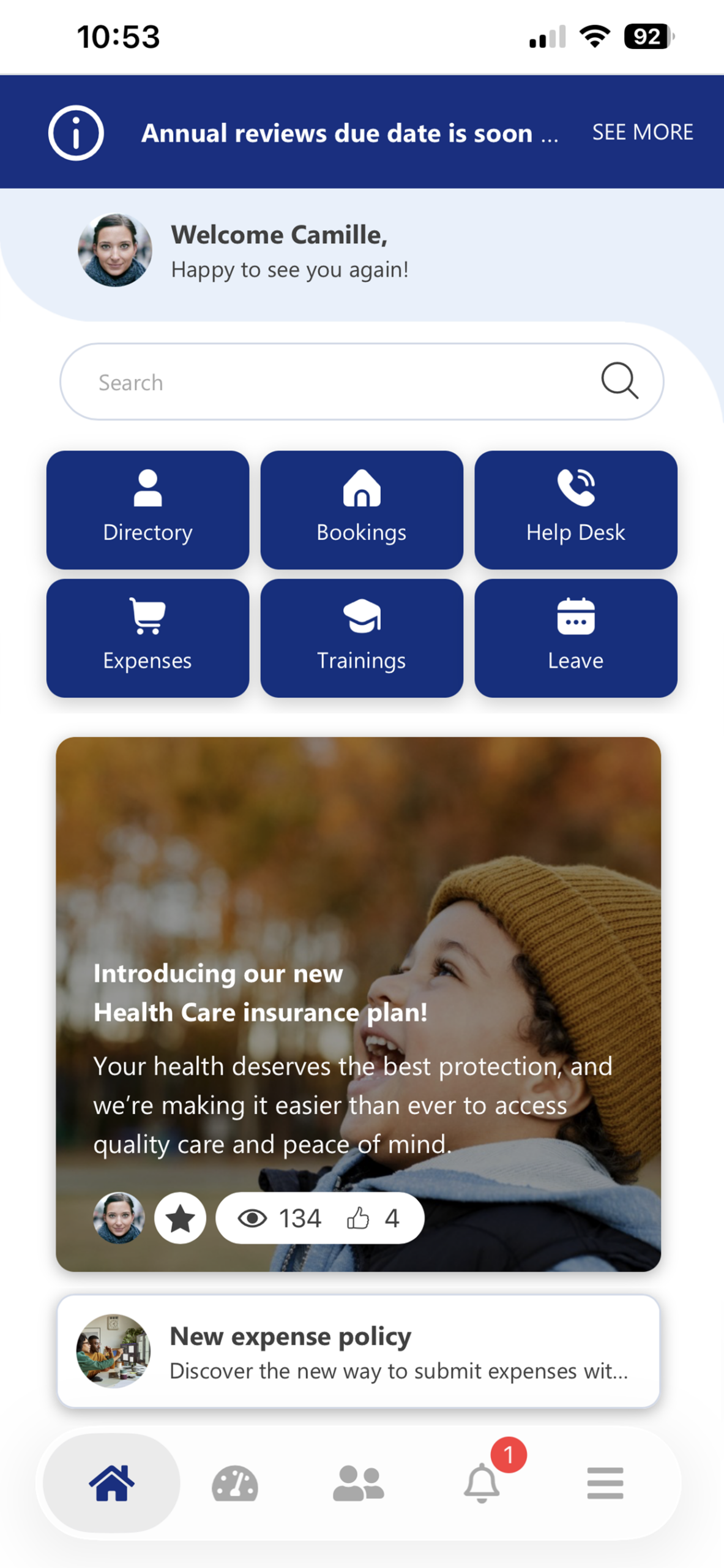 app mobile powell intranet home page