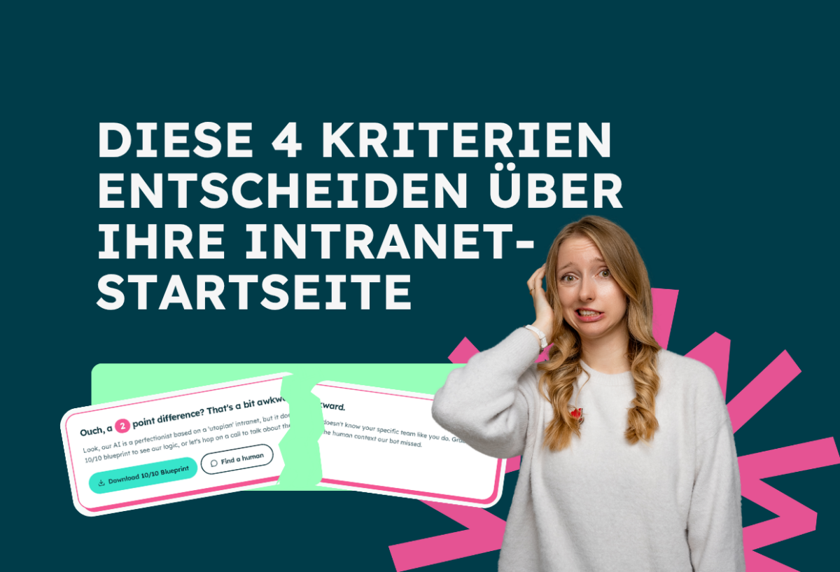 Diese 4 Kriterien entscheiden über Ihre Intranet-Startseite