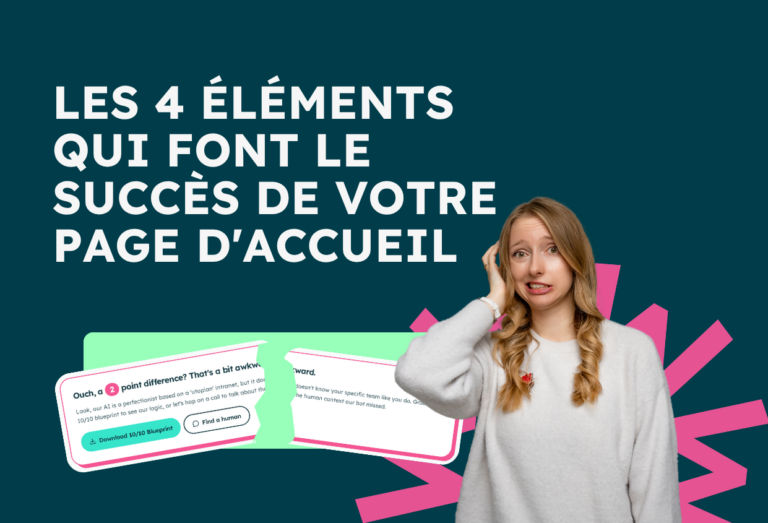 Les 4 éléments qui font le succès d’une page d’accueil intranet.