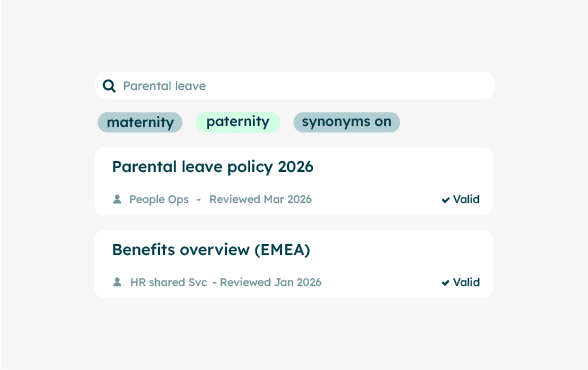 search intranet policy